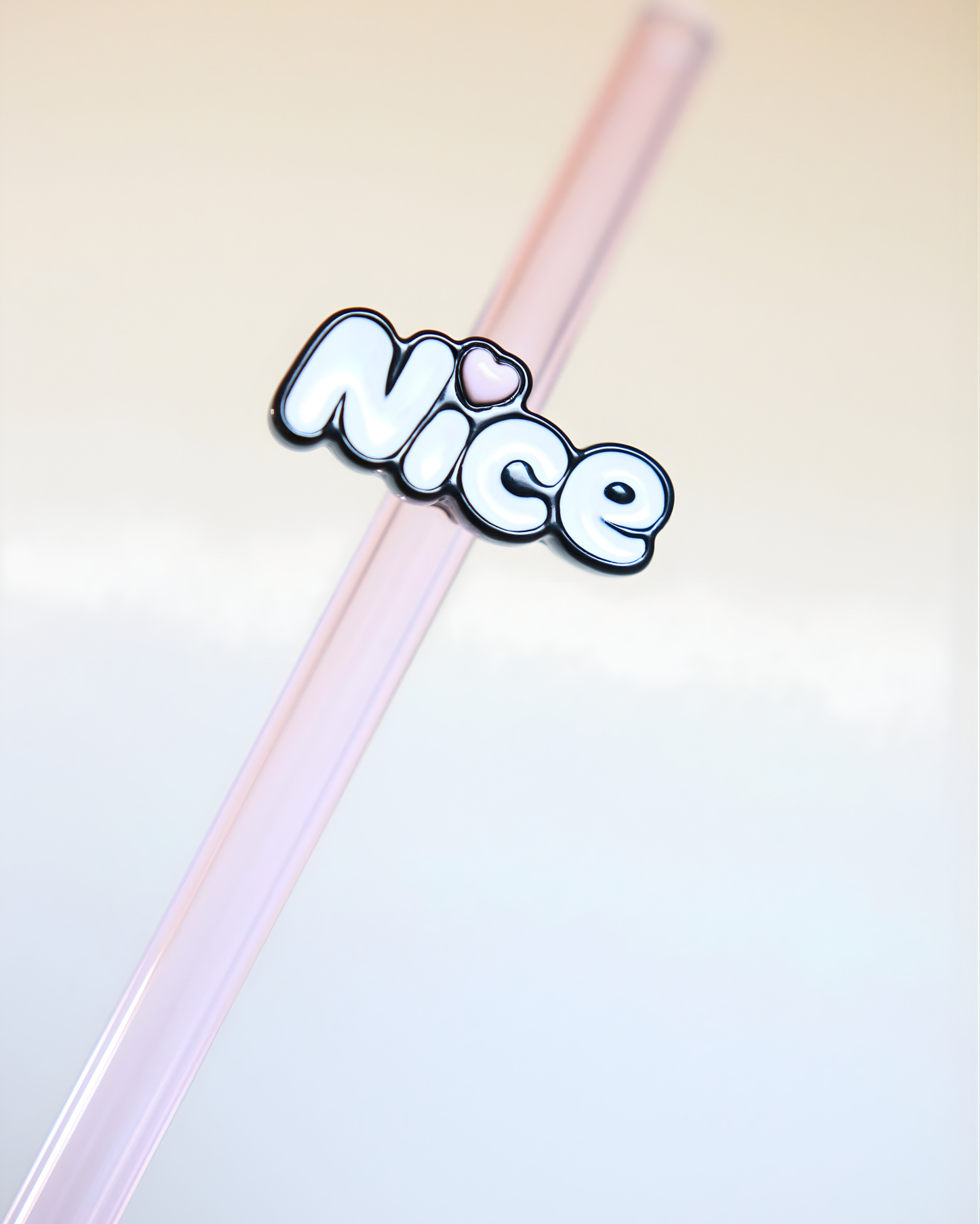 Paille en verre " Nice Mood "