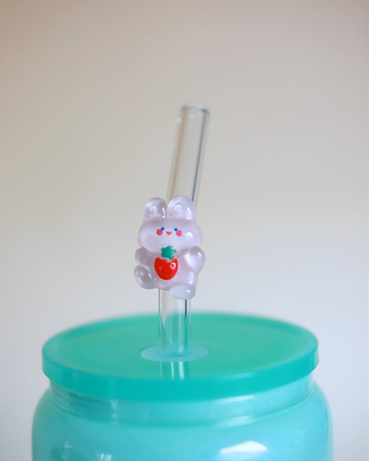 Paille en verre "Berry Rabbit"