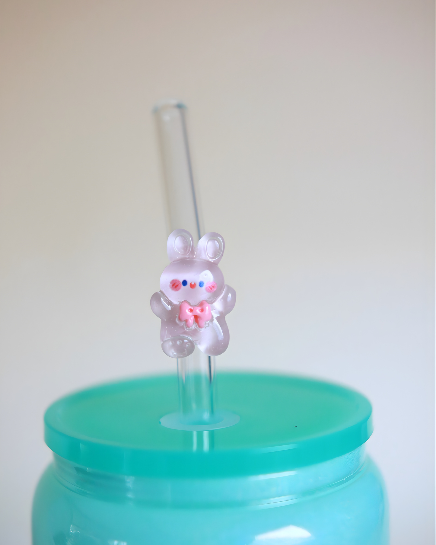 Paille en verre "Happy Rabbit"
