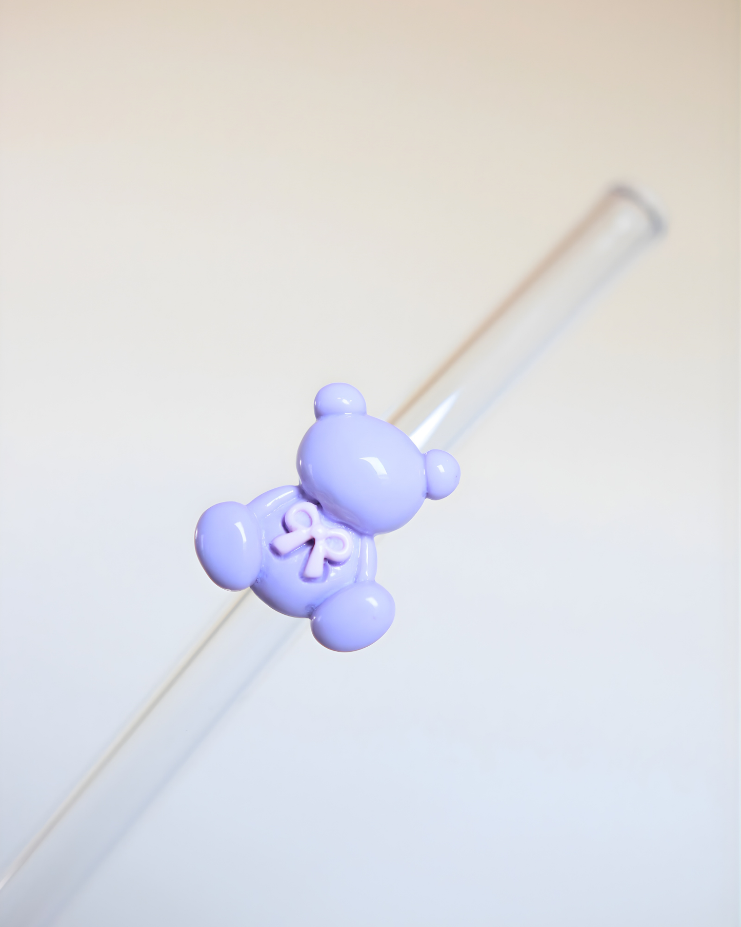 Paille en verre " Teddy Charm "