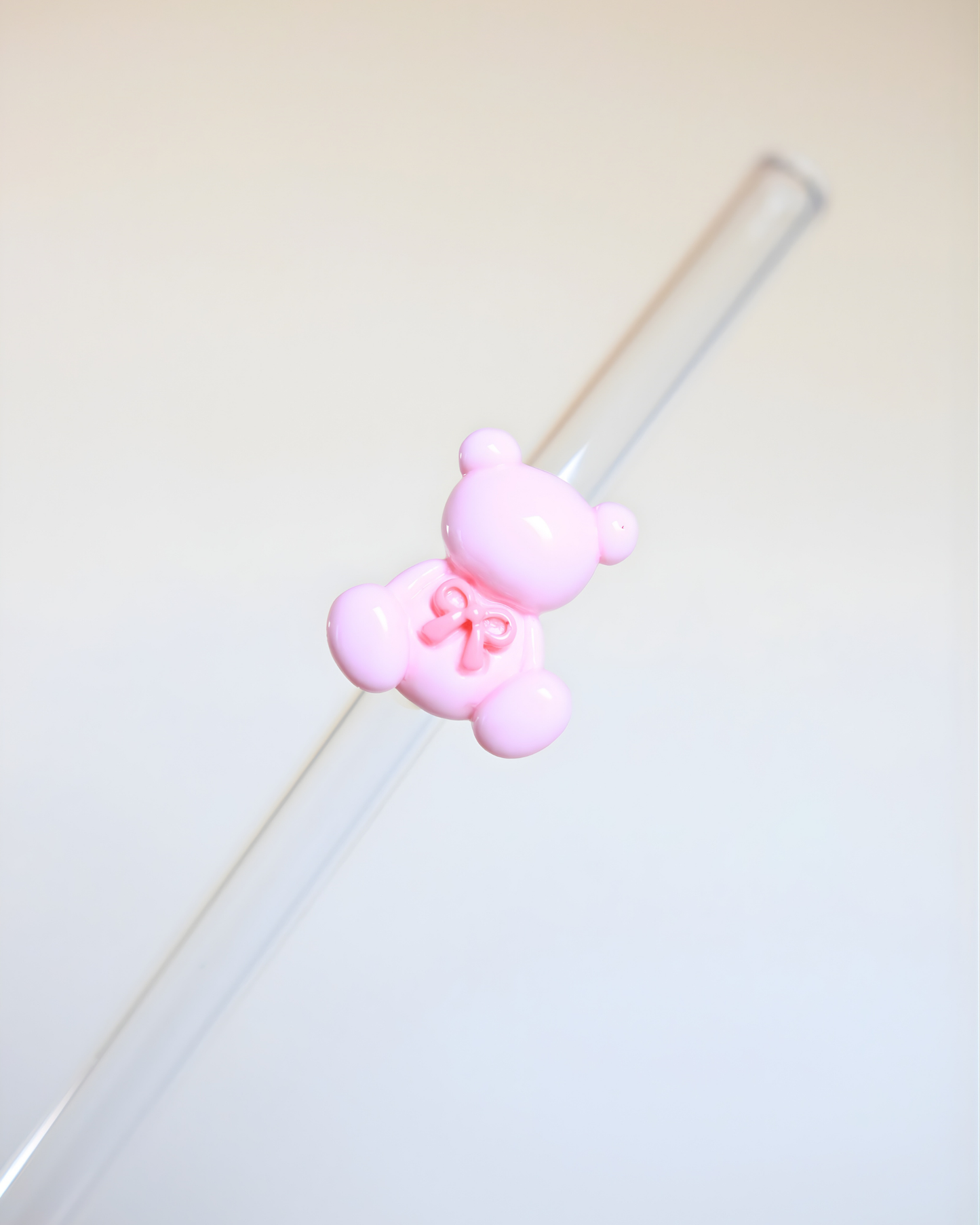 Paille en verre " Teddy Charm "