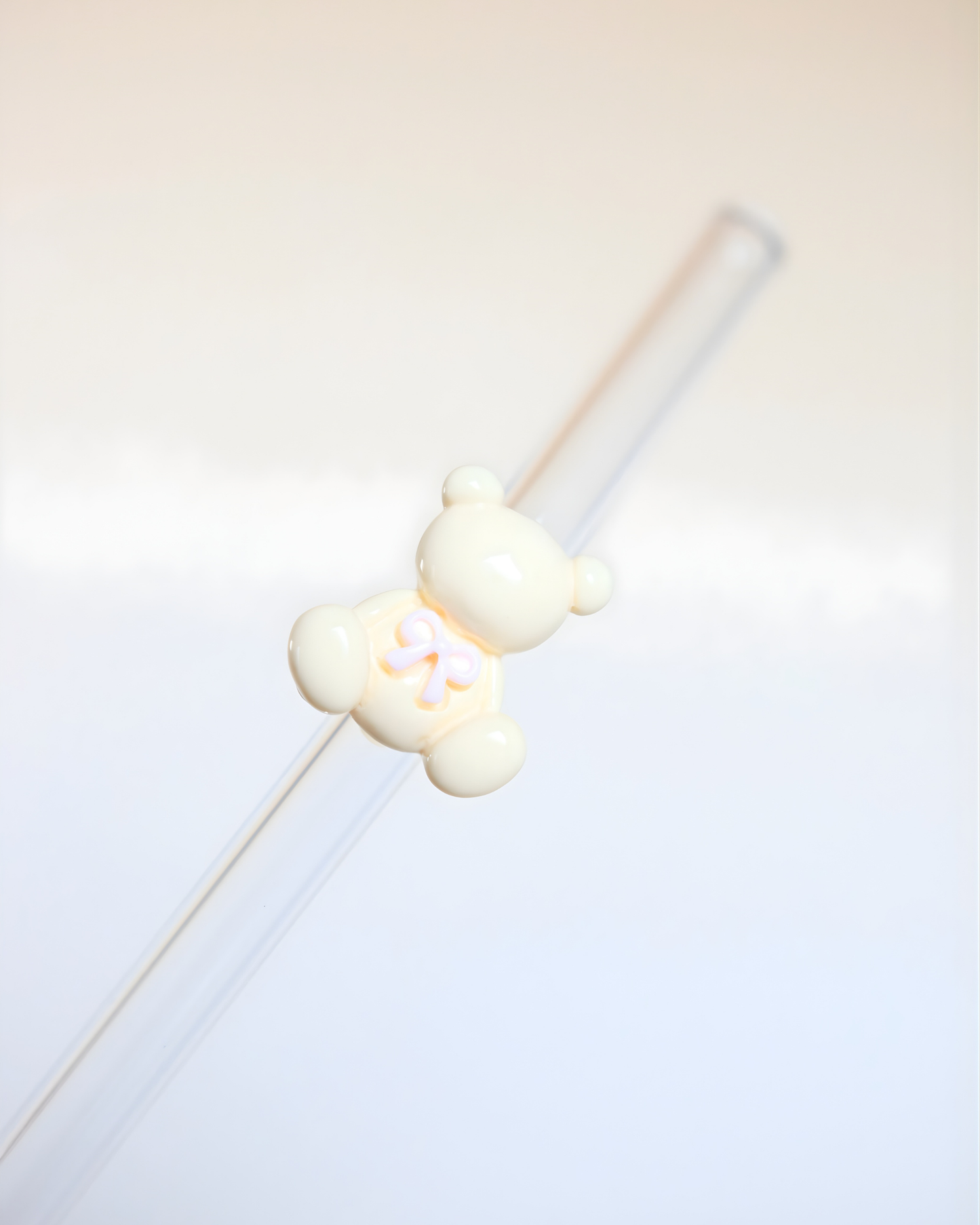 Paille en verre " Teddy Charm "